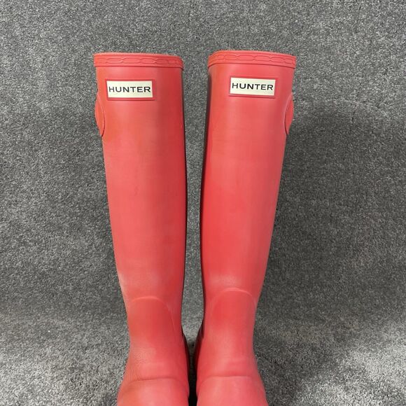 Hunter Original Tall Matte Corral Riding Rain Wellington Boots Women's Size 5 - Picture 4 of 16